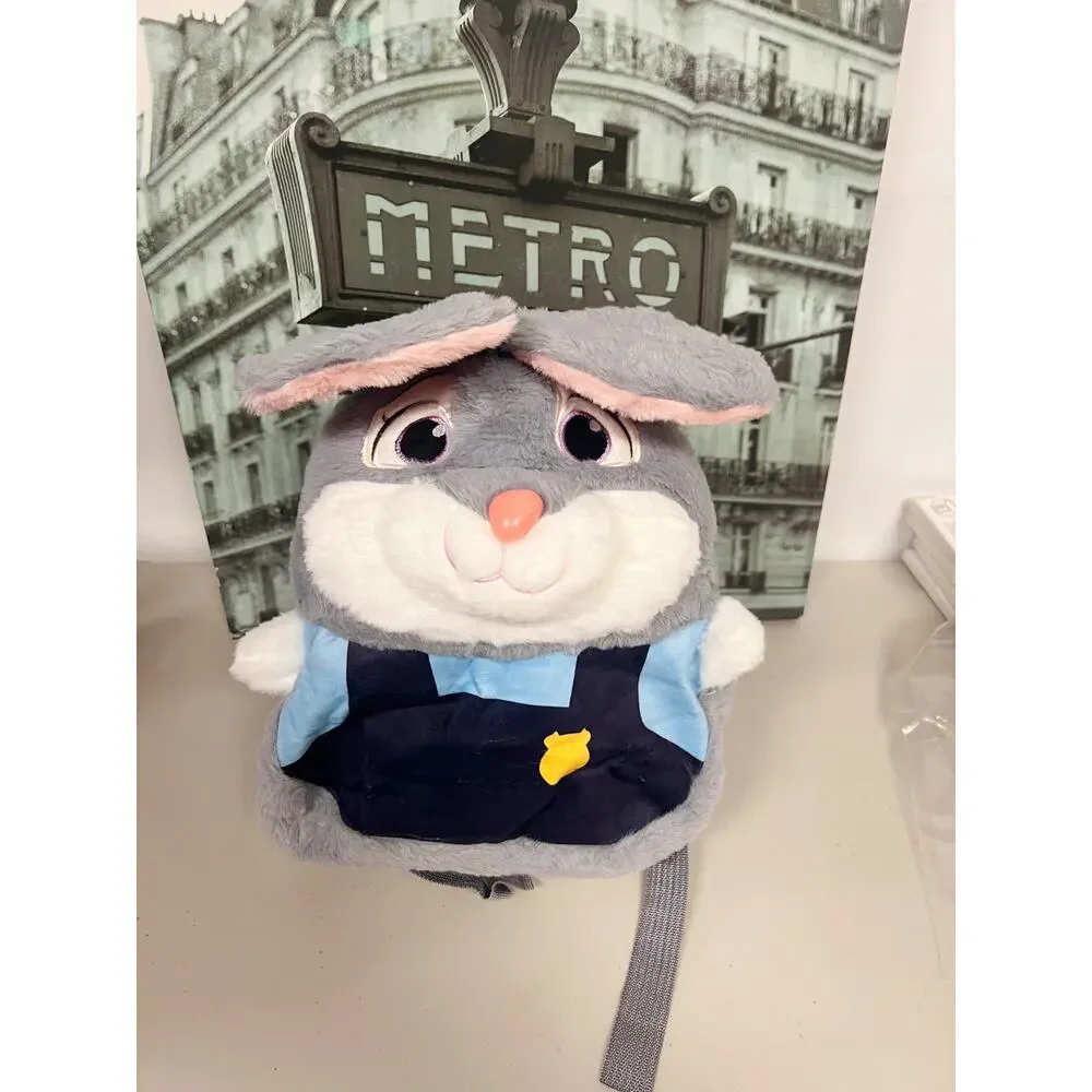 Zootopia Kids Cosplay Kit: Carrot Recorder Pen & Rabbit Plush Backpack